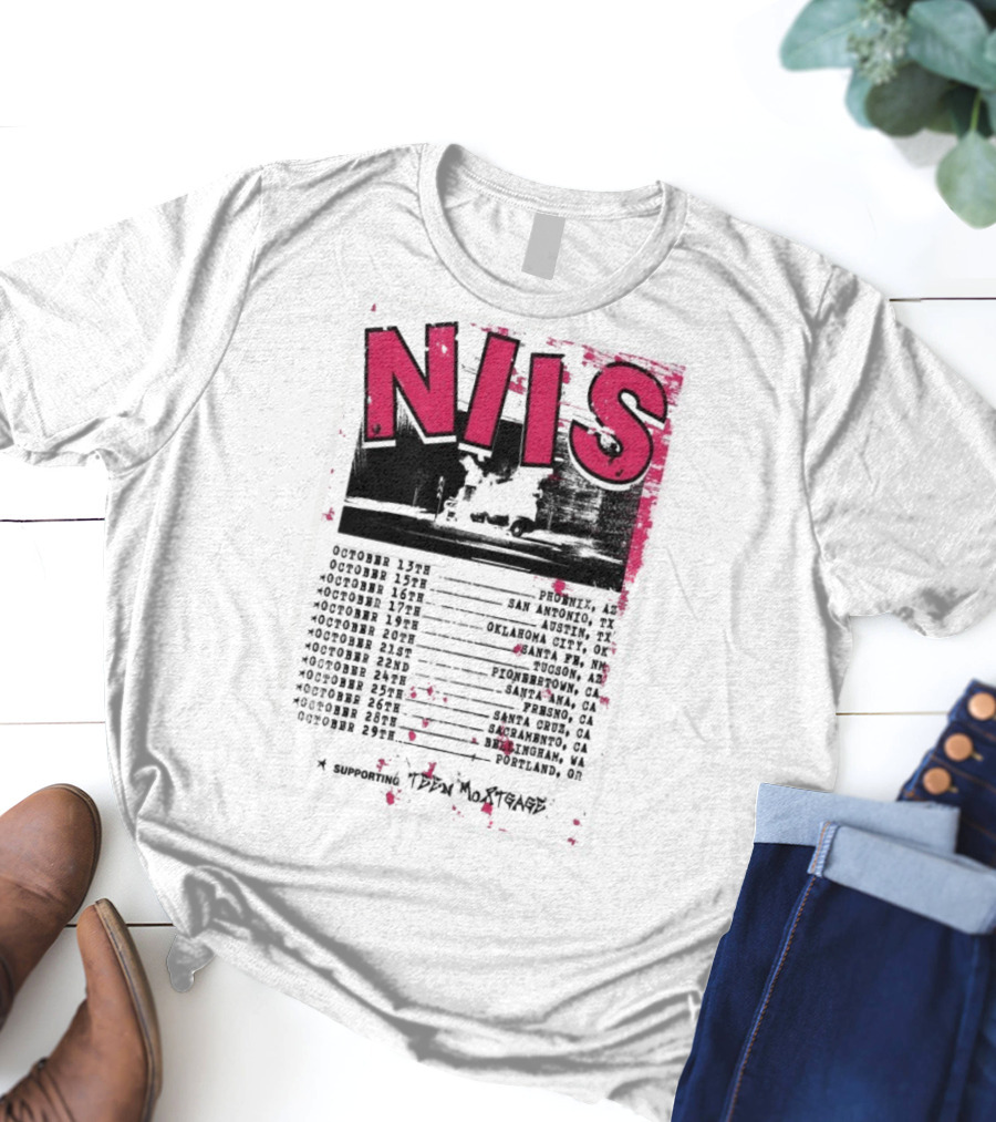 NIS October 2025 Tour San Diego Los Angeles Oakland Denver T-Shirt