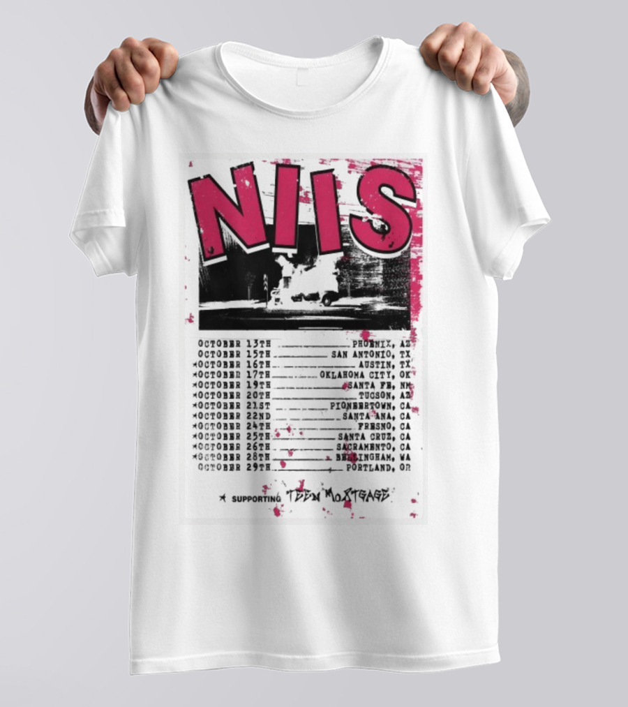 NIS October 2025 Tour San Diego Los Angeles Oakland Denver T-Shirt
