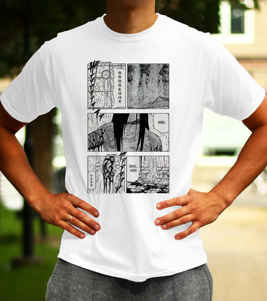 Orochimaru Legendary Sannin Manga Panels Ugh Aaargh Moments T-Shirt