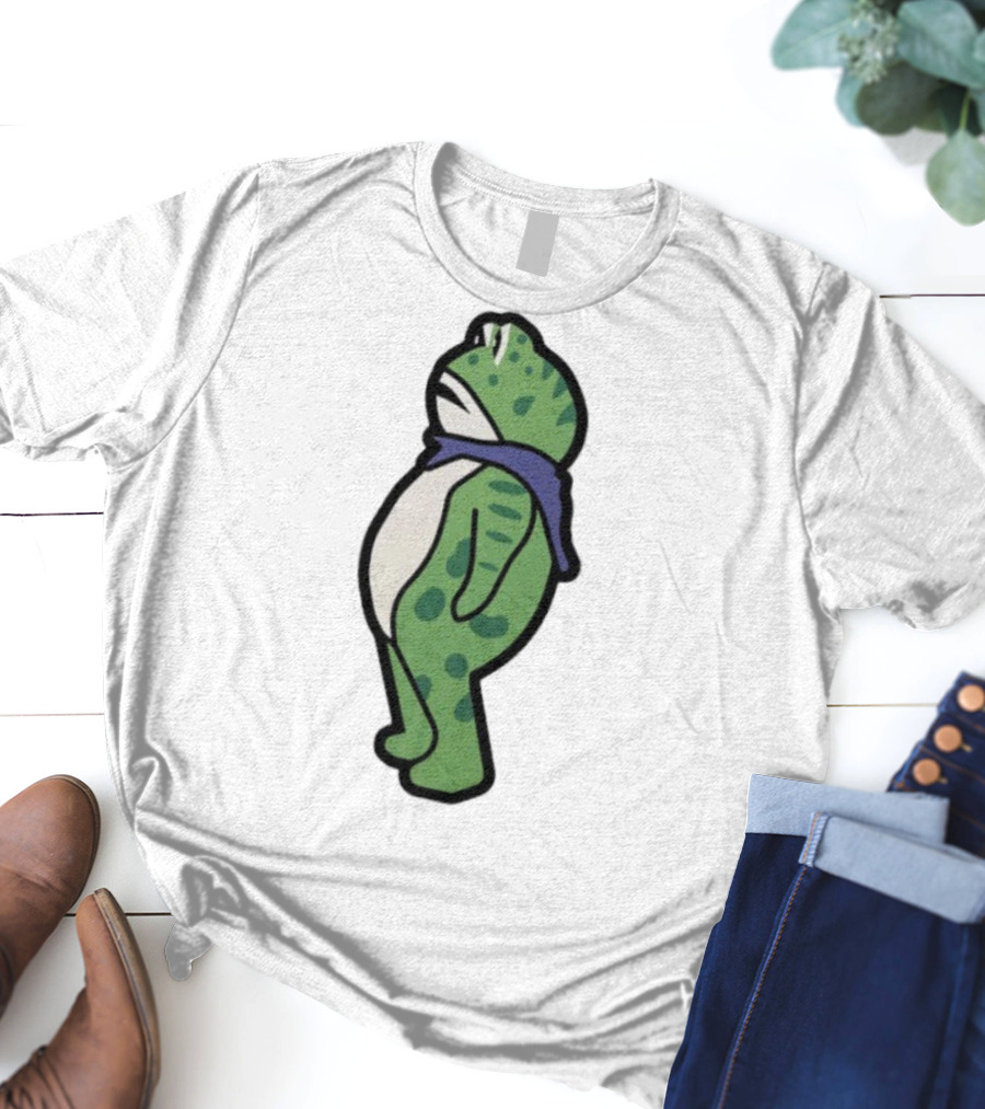 Portland Frog Protester Retro Funny Scarf T-Shirt