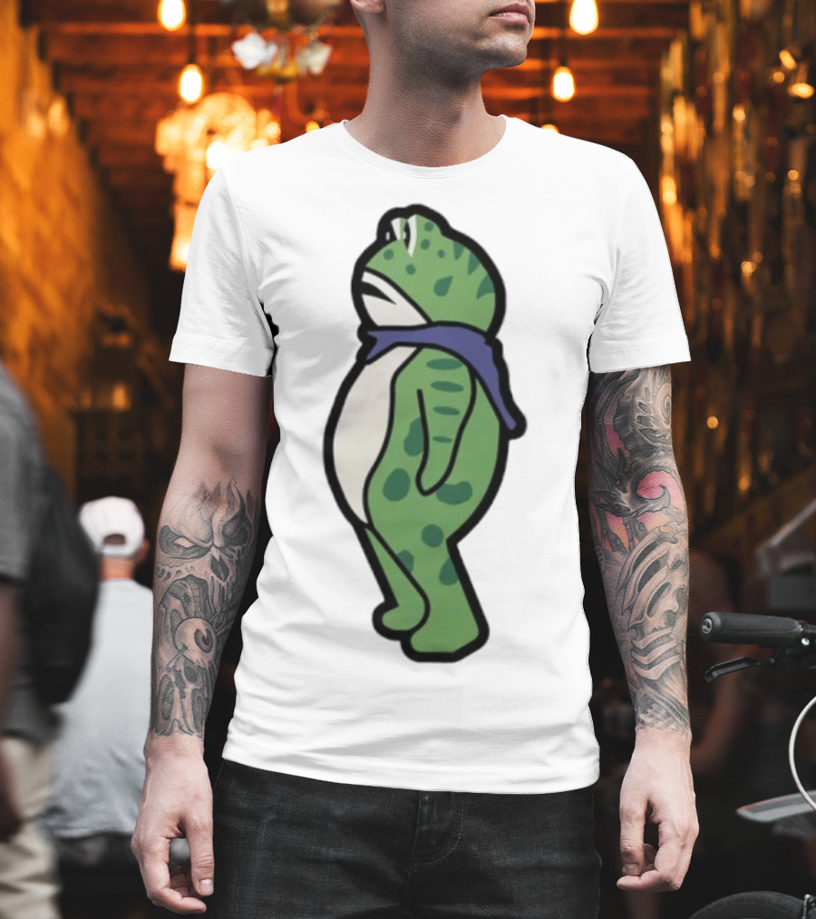 Portland Frog Protester Retro Funny Scarf T-Shirt