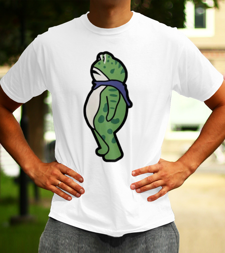 Portland Frog Protester Retro Funny Scarf T-Shirt