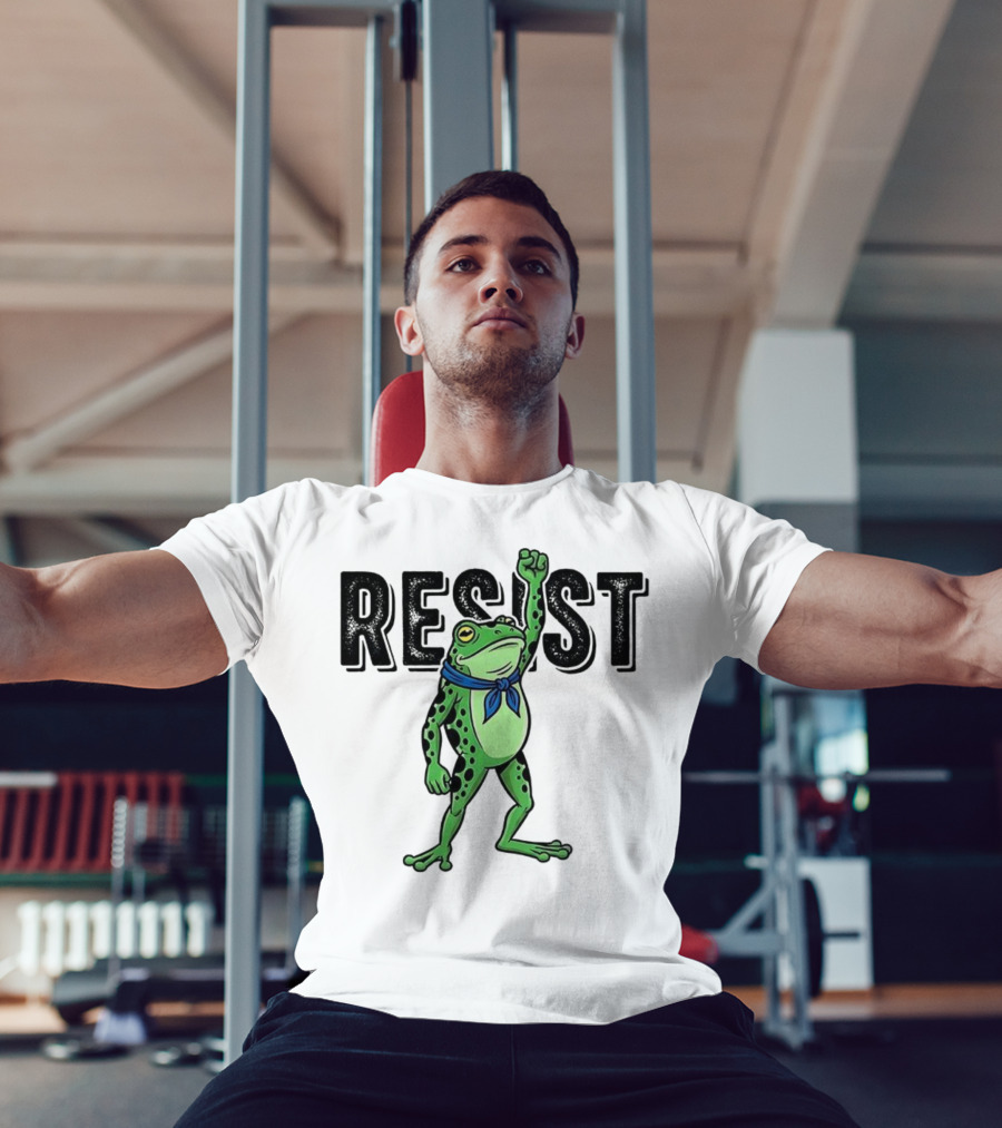 Portland Frog Resist Fist Bandana T-Shirt