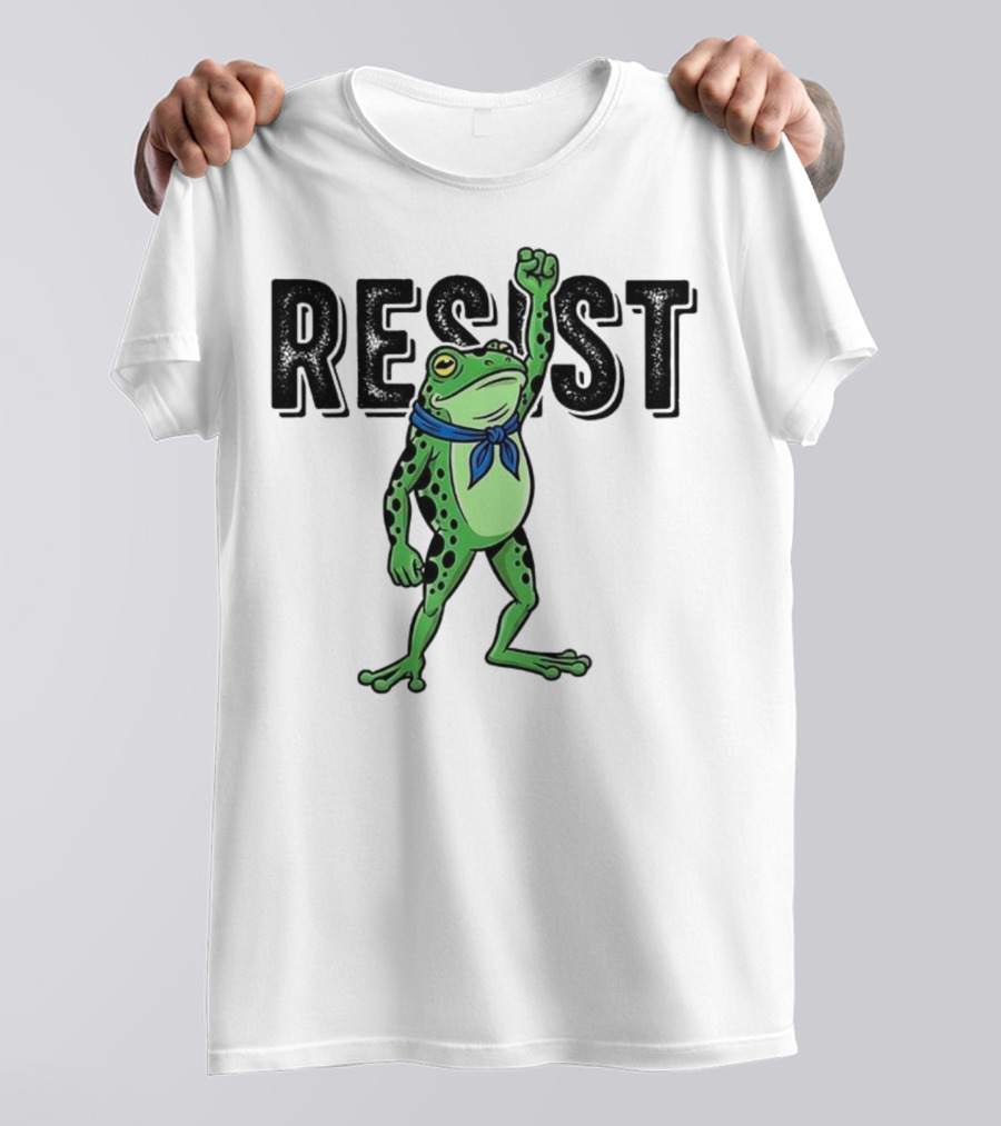 Portland Frog Resist Fist Bandana T-Shirt