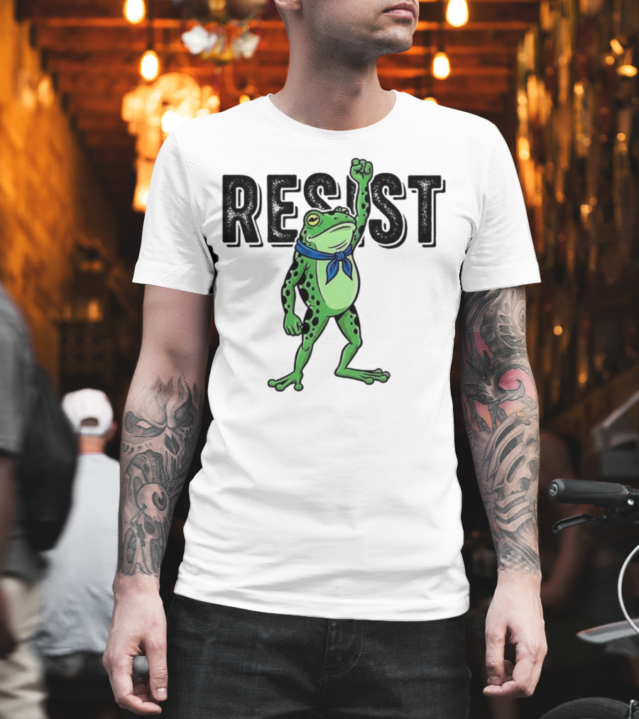 Portland Frog Resist Fist Bandana T-Shirt