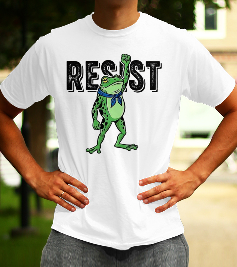 Portland Frog Resist Fist Bandana T-Shirt