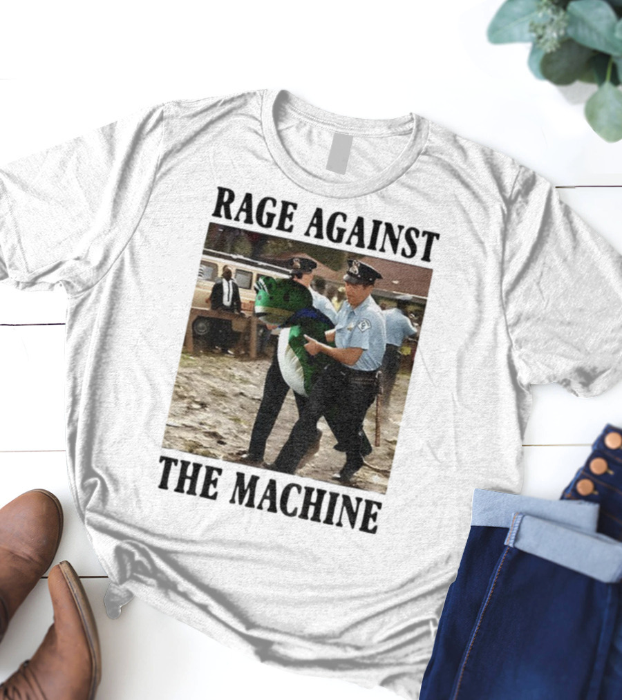 Rage Against The Machine Frog Police Scene Portland T-Shirt