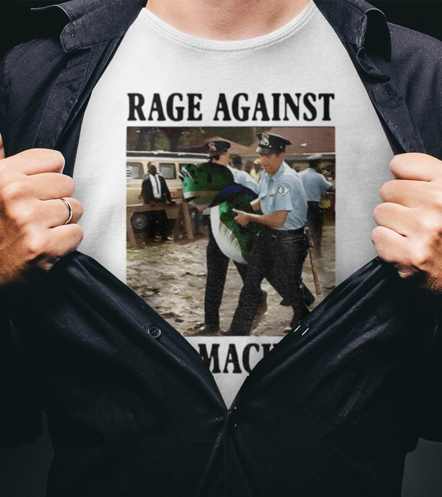 Rage Against The Machine Frog Police Scene Portland T-Shirt