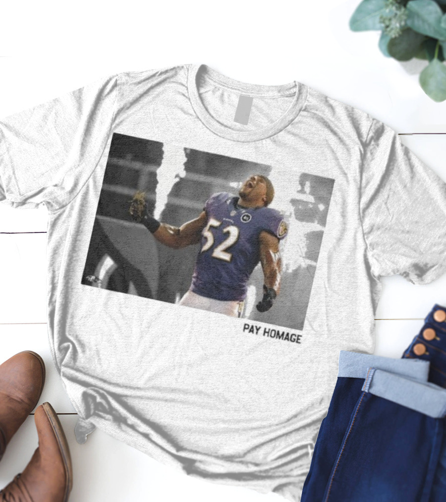 Ray Lewis Baltimore Ravens Legendary Passion NFL 52 T-Shirt
