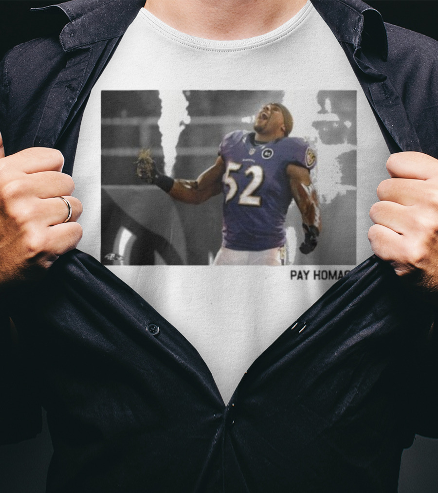 Ray Lewis Baltimore Ravens Legendary Passion NFL 52 T-Shirt