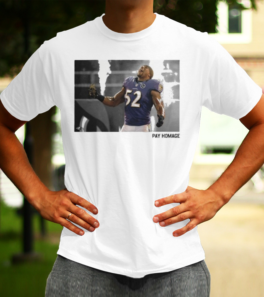 Ray Lewis Baltimore Ravens Legendary Passion NFL 52 T-Shirt