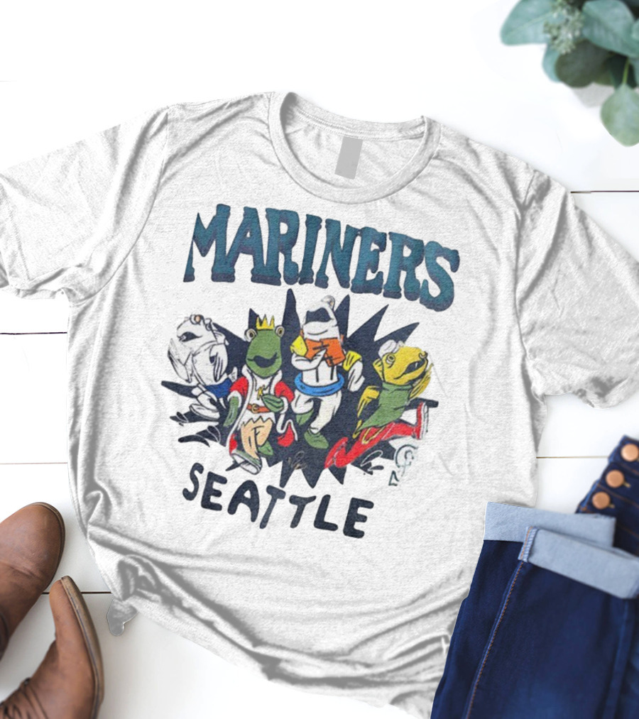 Mariners Seattle Salmon Run New Mascots T-Shirt