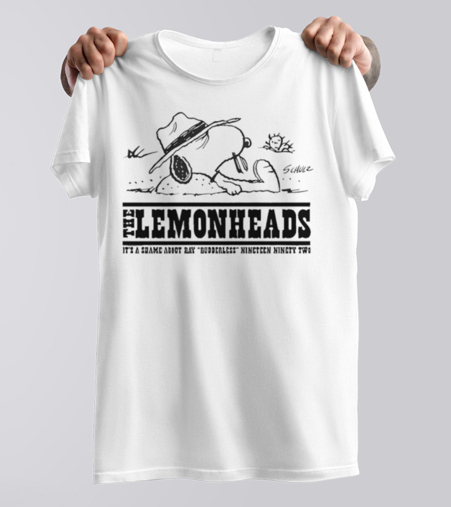 Lemonheads Snoopy Rudderless Tour Design T-Shirt
