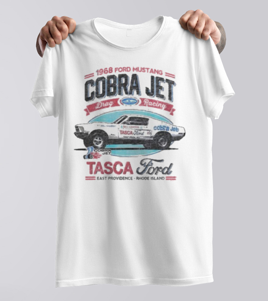 1968 Ford Mustang Cobra Jet Tasca Ford East Providence Rhode Island T-Shirt