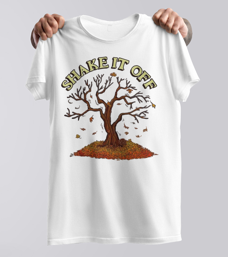 Shake It Off Autumn Leaves Falling Tree T-Shirt