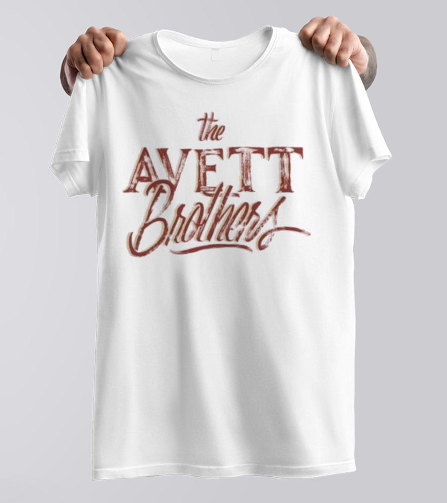 The Avett Brothers Painted Sign Style Text T-Shirt