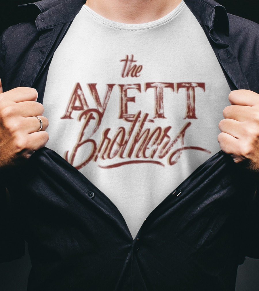 The Avett Brothers Painted Sign Style Text T-Shirt