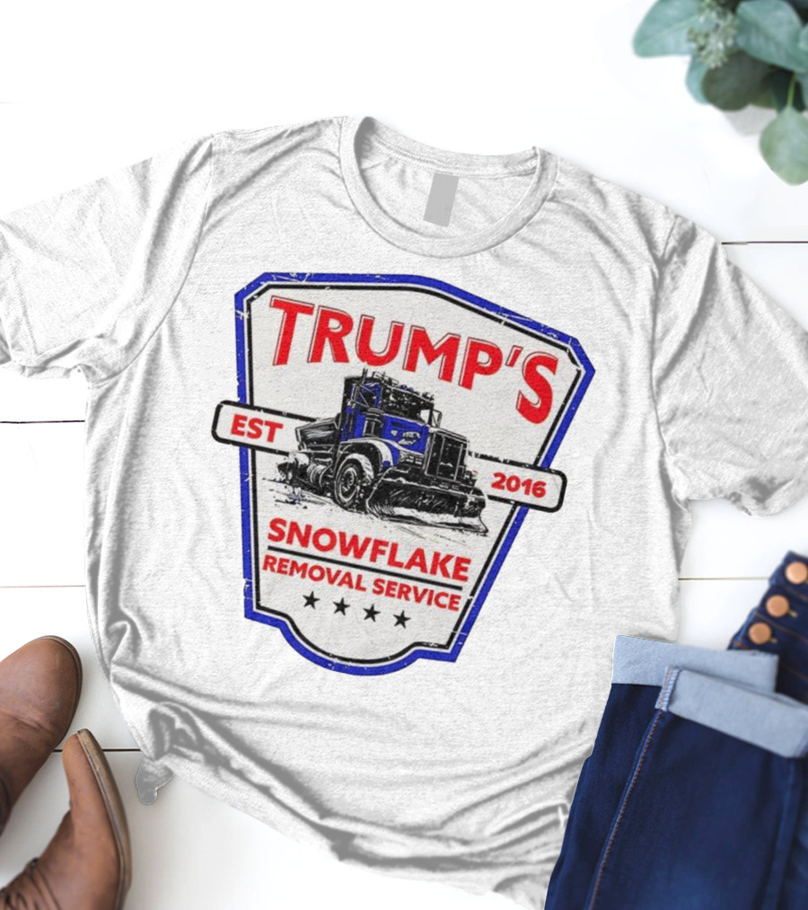 Trump’s Snowflake Removal Service EST 2016 Truck Shield T-Shirt