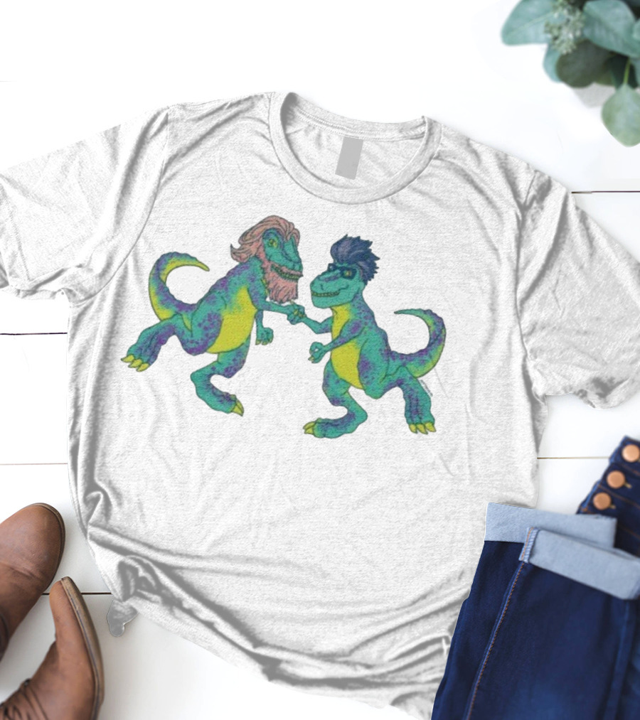 Tyrannosaurus Rhett & Link Dinosaur Handshake T-Shirt