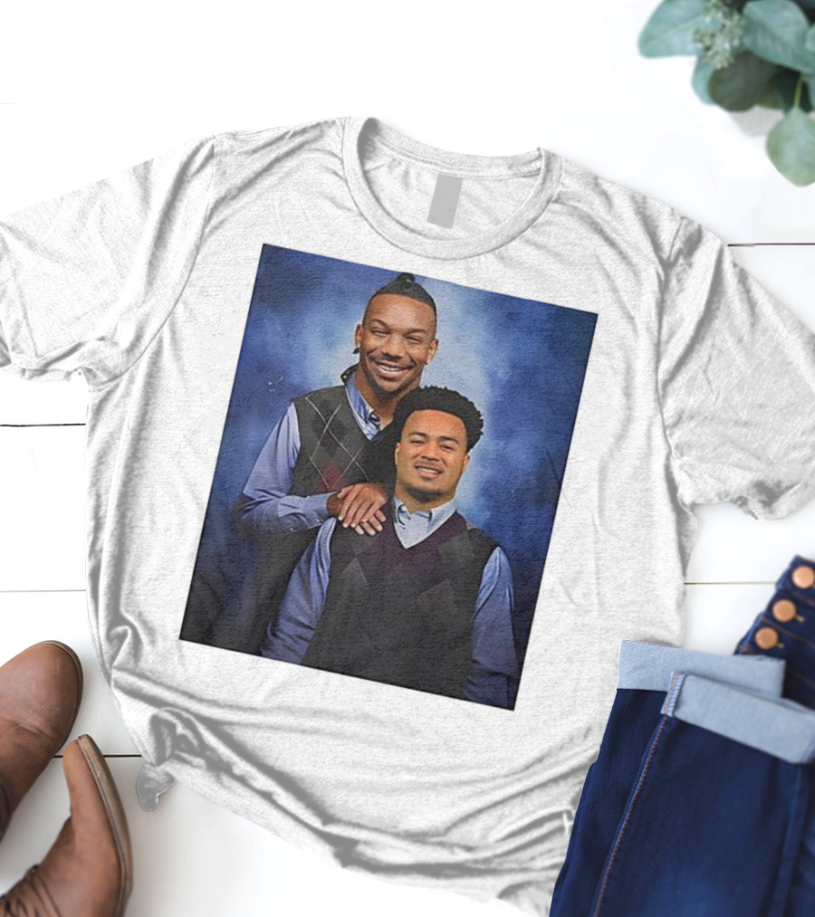 Bijan Robinson Tyler Allgeier Stepbrother Portrait Parody T-Shirt