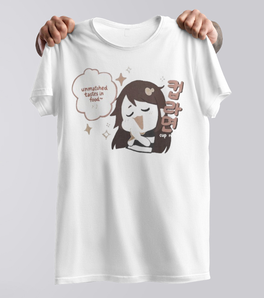 Emirichu Cup Noodles Unmatched Tastes In Food Cute Character Style T-Shirt
