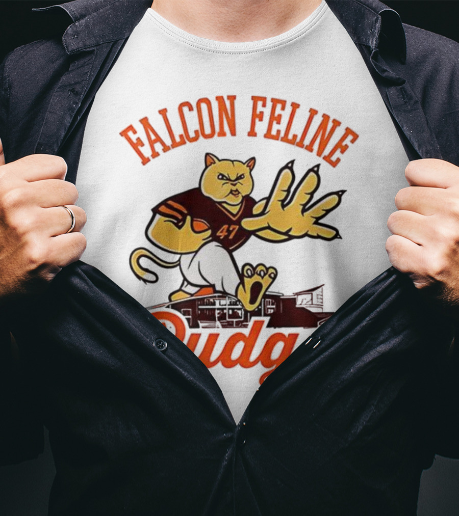 Falcon Feline Pudge 47 Football T-Shirt