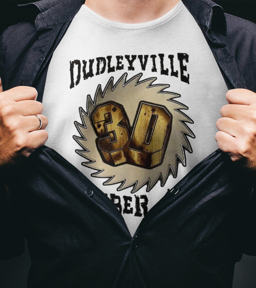 Dudleyville 3D Lumber Co Saw Blade Logo T-Shirt