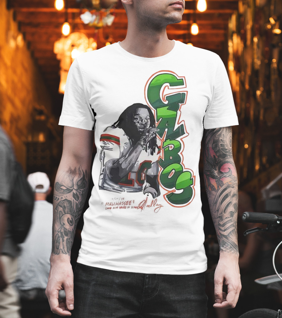 Malachi Toney Gabos Miami Hurricanes Malihassee Signature T-Shirt
