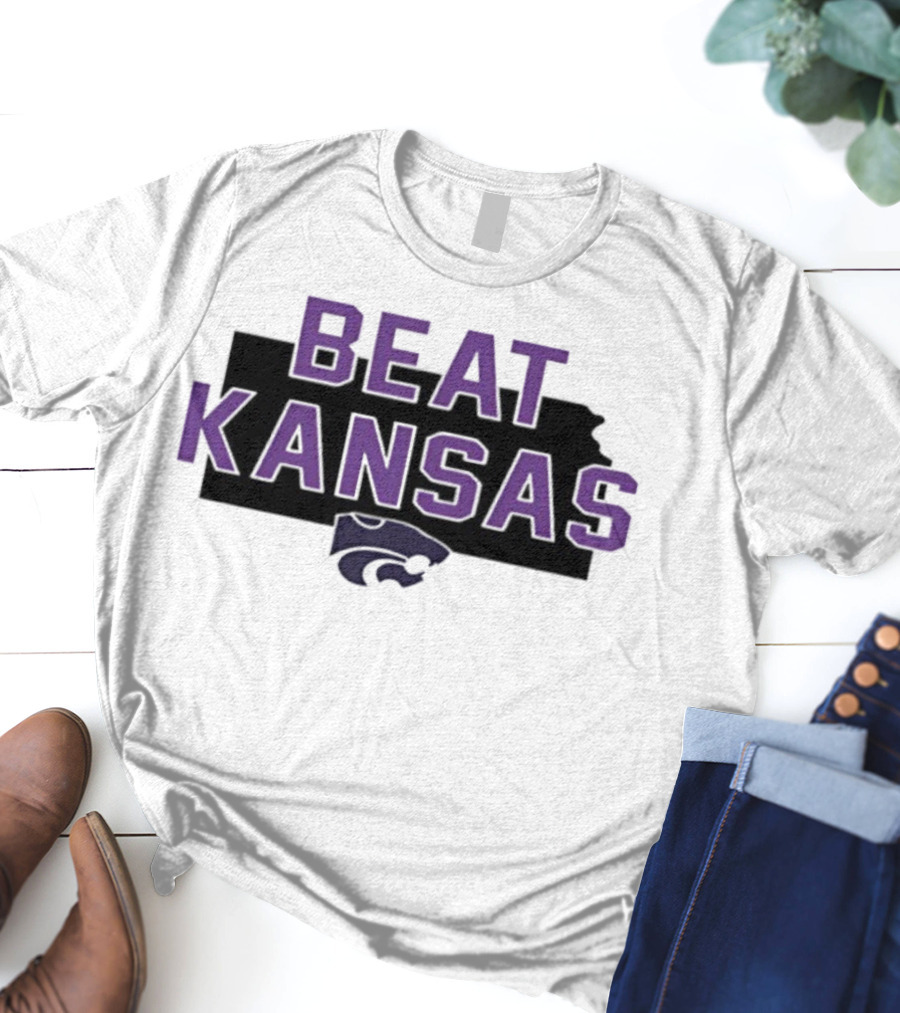 Beat Kansas K-State Wildcats Fans Spirit T-Shirt