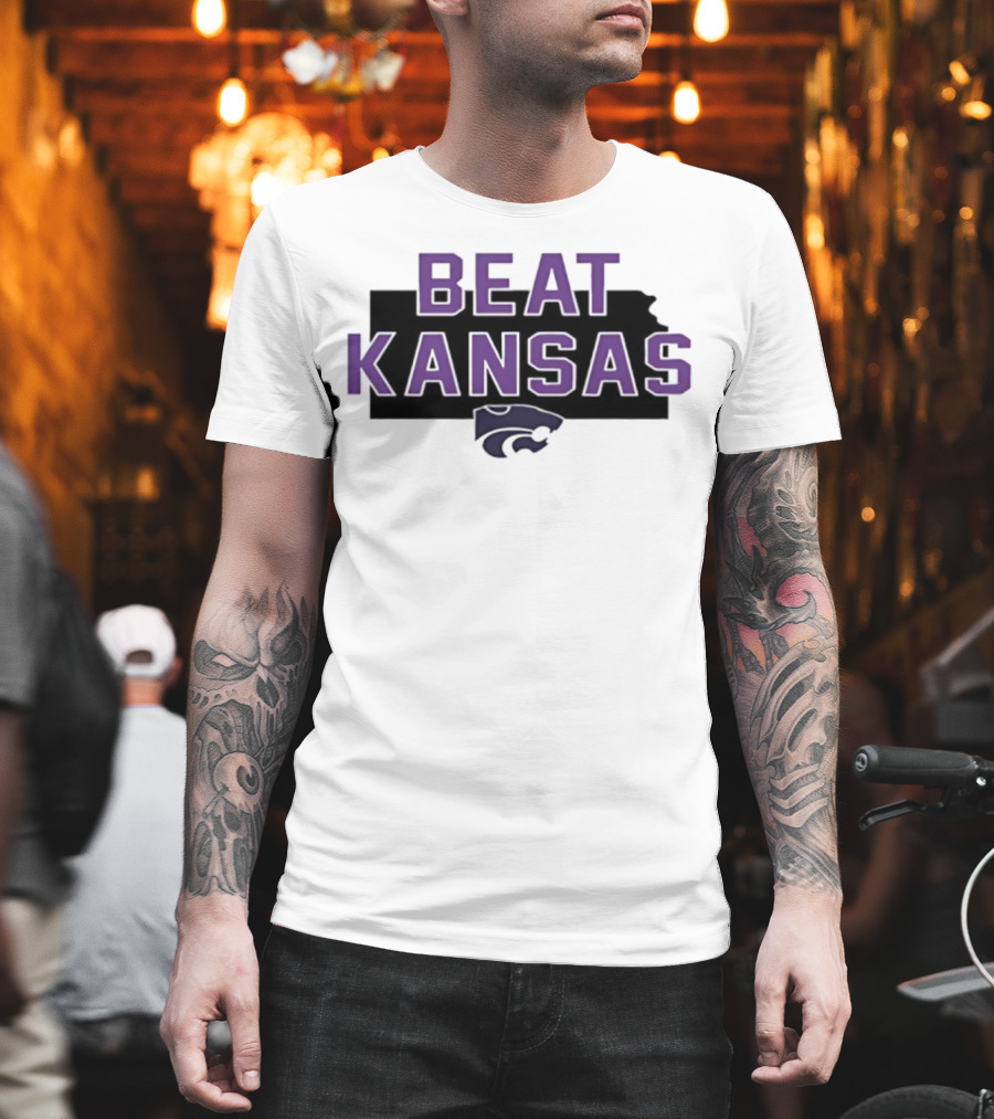Beat Kansas K-State Wildcats Fans Spirit T-Shirt