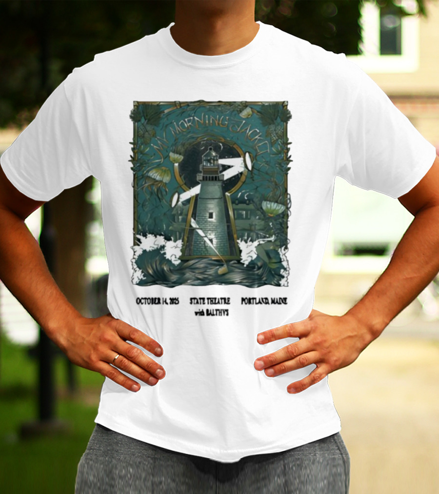 My Morning Jacket Lighthouse Portland ME October 2025 T-Shirt