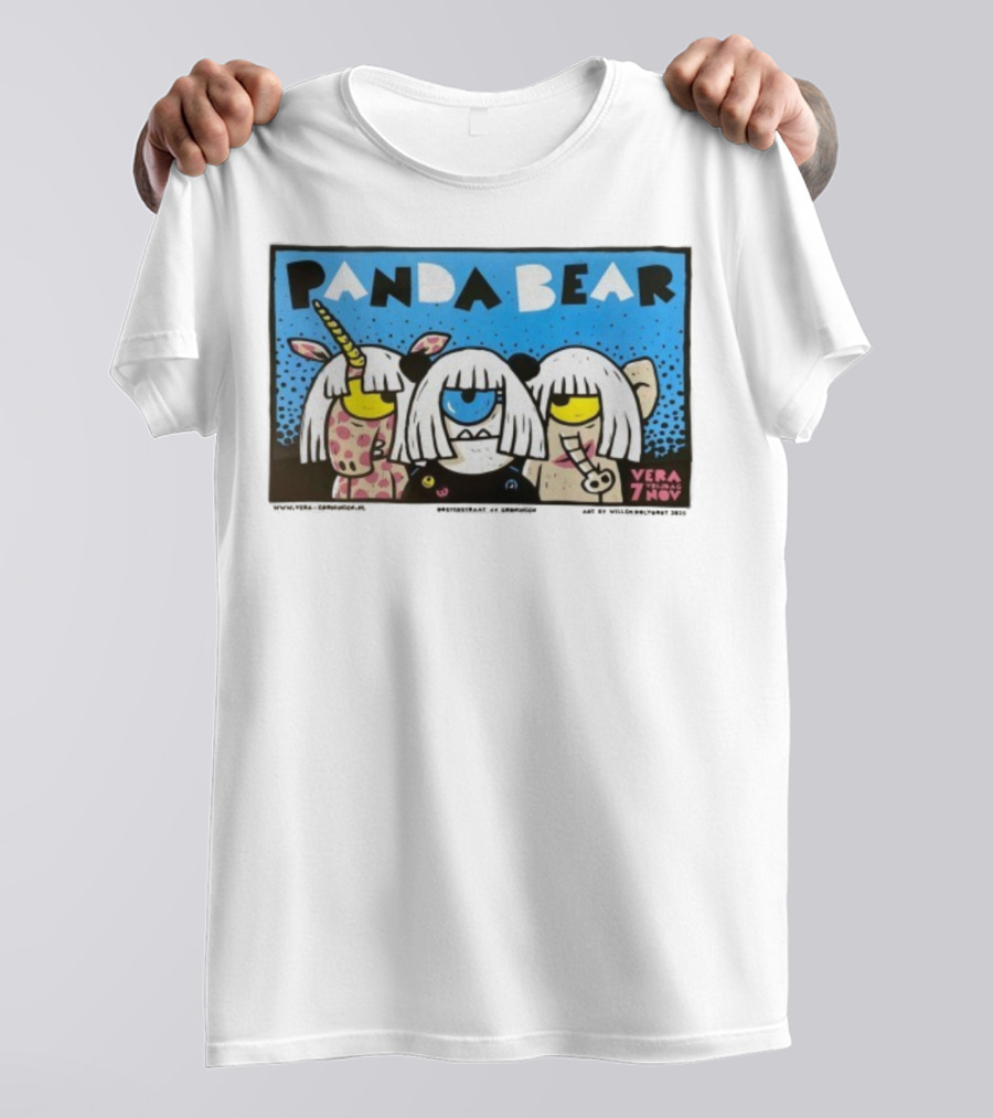 Panda Bear Vera Groningen November 7 Unicorn Characters T-Shirt