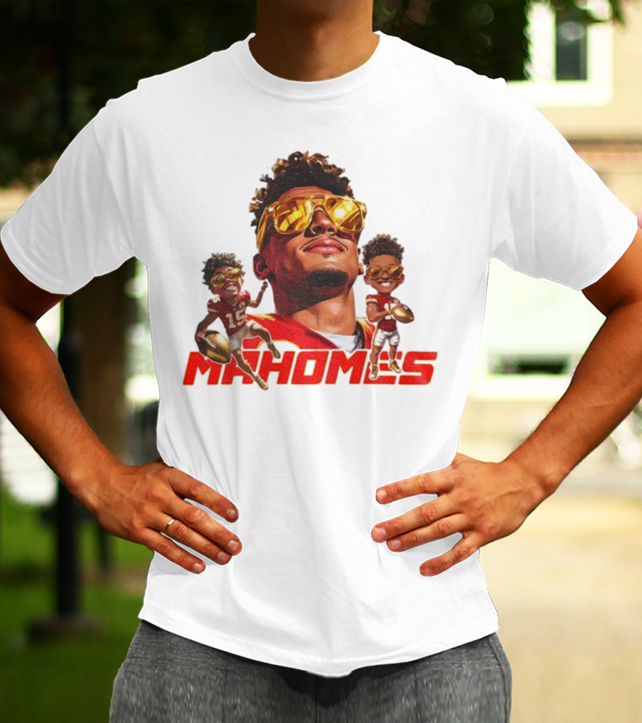 Patrick Mahomes Kansas City Chiefs Football Player Caricature Mahomes 2025 T-Shirt
