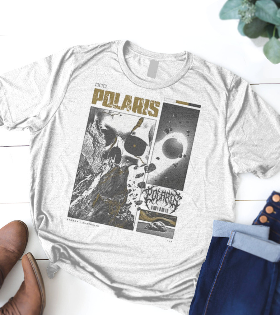 Polaris Kintsugi Skull Eclipse Aesthetic T-Shirt
