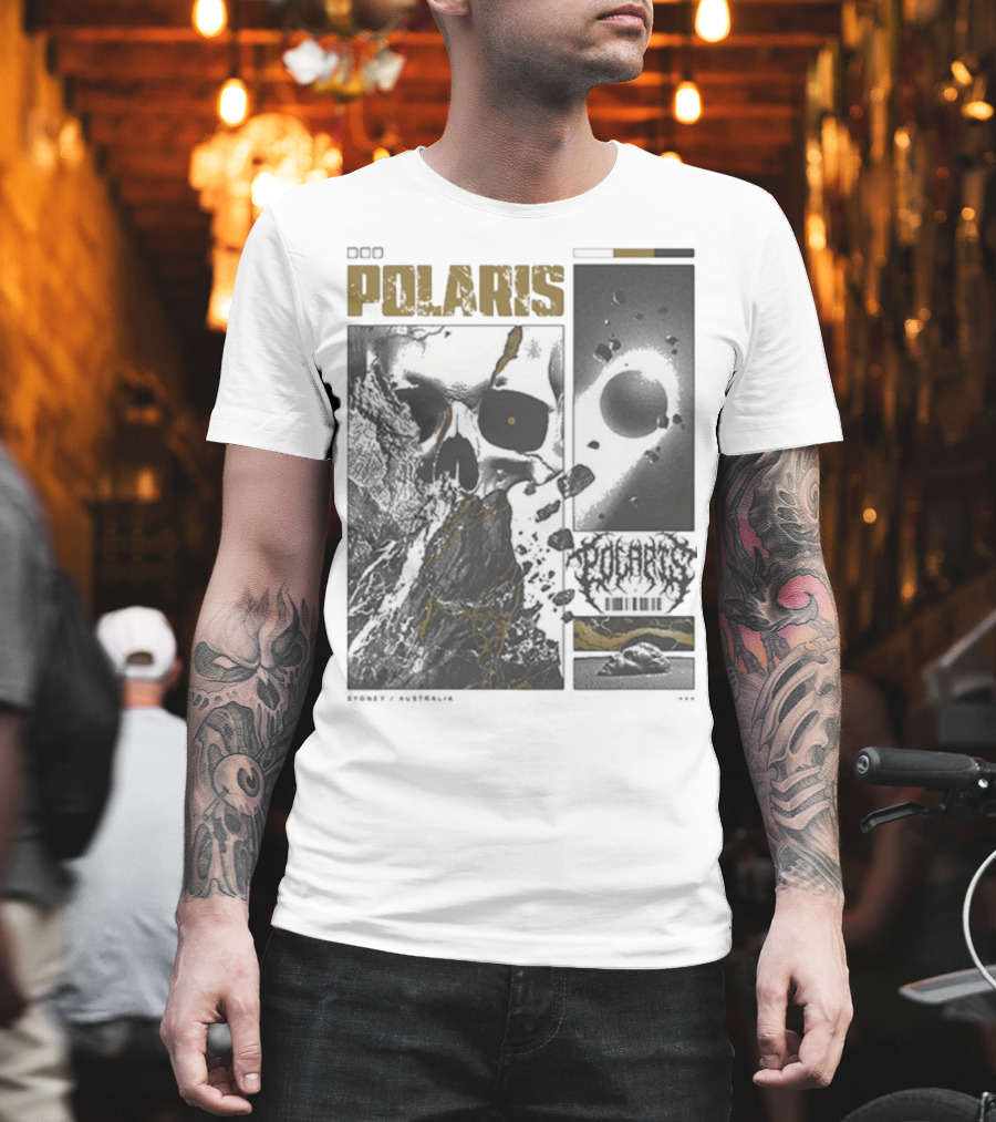 Polaris Kintsugi Skull Eclipse Aesthetic T-Shirt