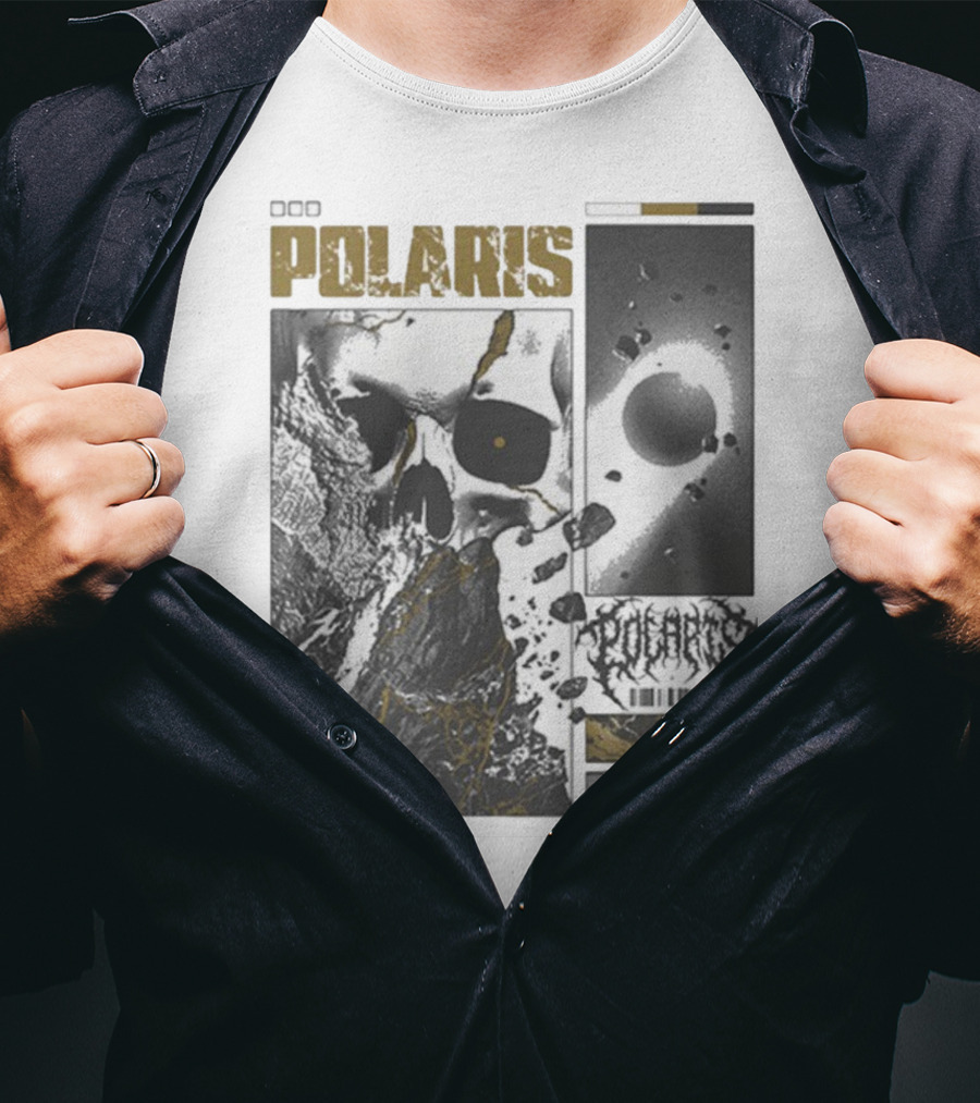 Polaris Kintsugi Skull Eclipse Aesthetic T-Shirt