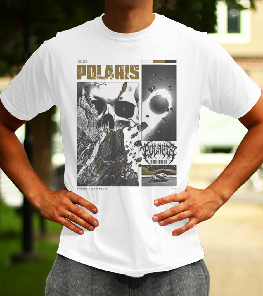 Polaris Kintsugi Skull Eclipse Aesthetic T-Shirt
