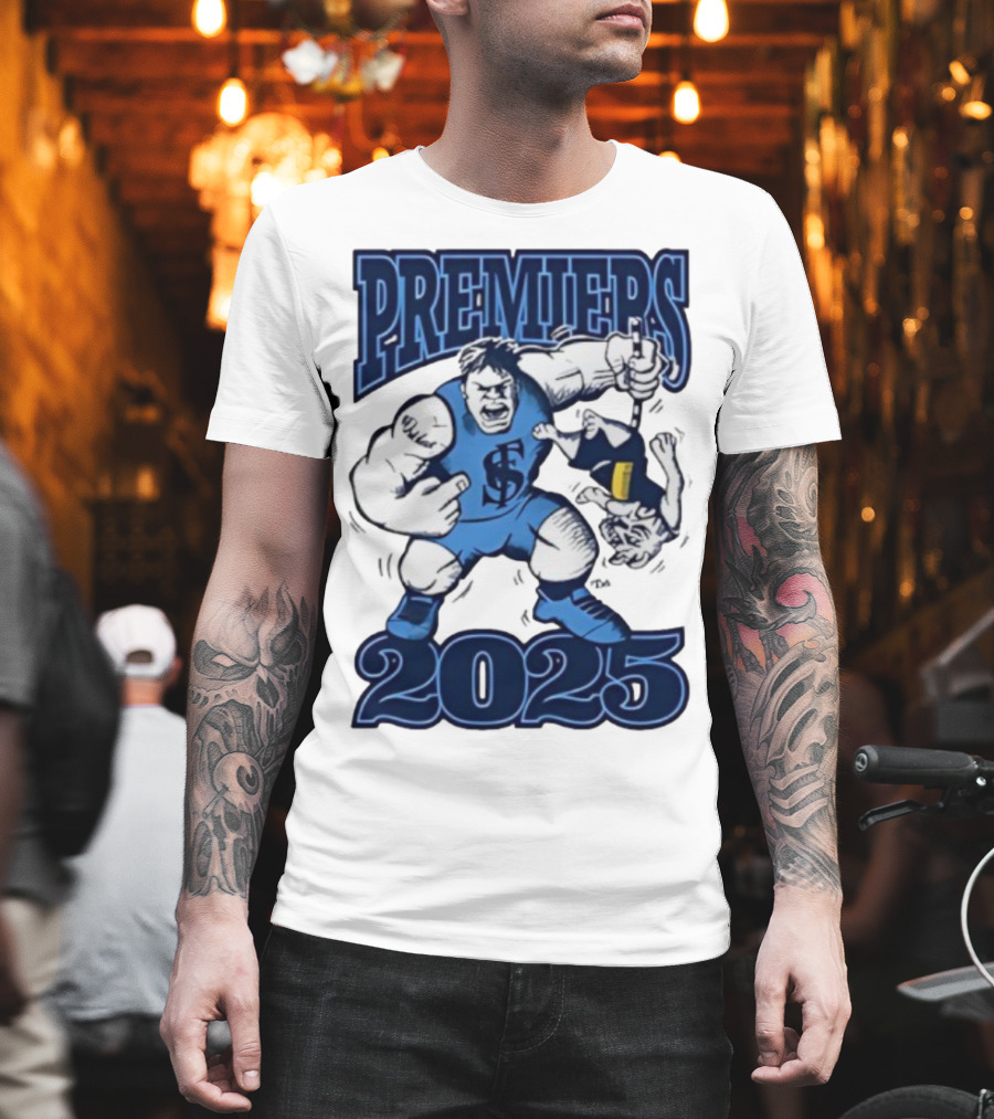 Sturt Football Club Premiers 2025 Mascot Victory Image T-Shirt