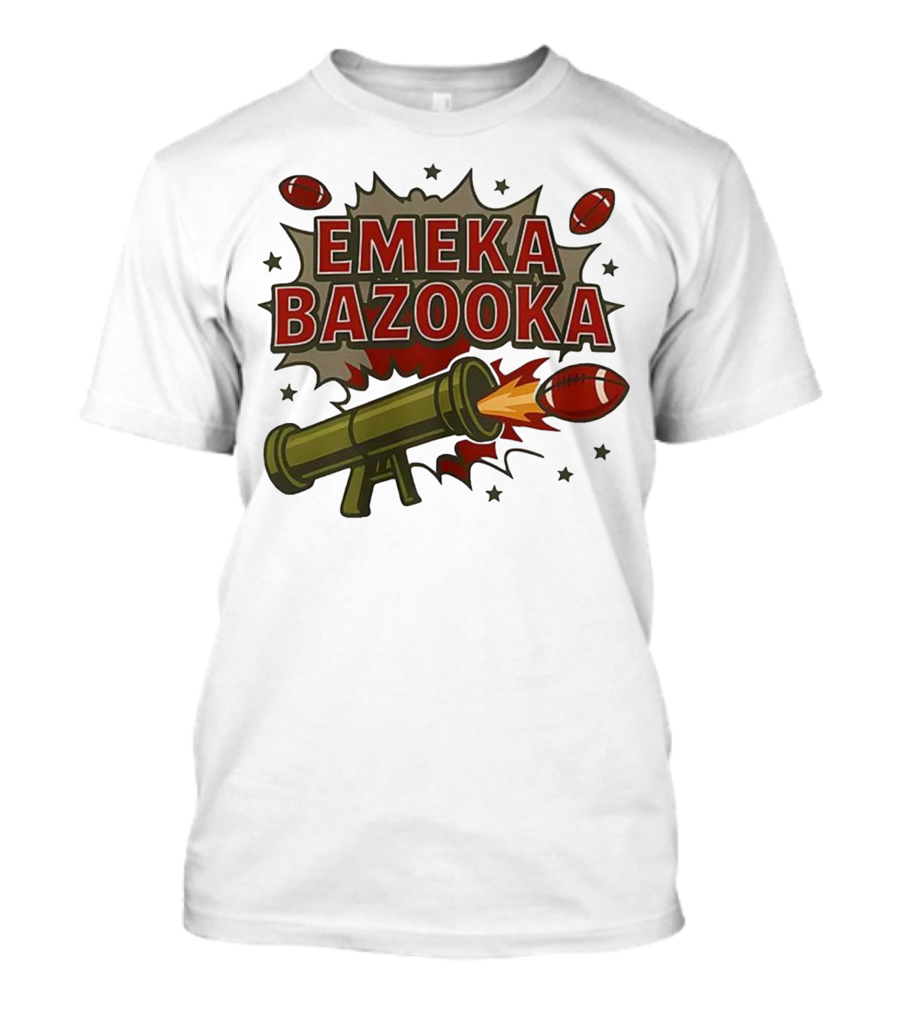 Tampa Bay Buccaneers Emeka Bazooka Football Blast T-Shirt