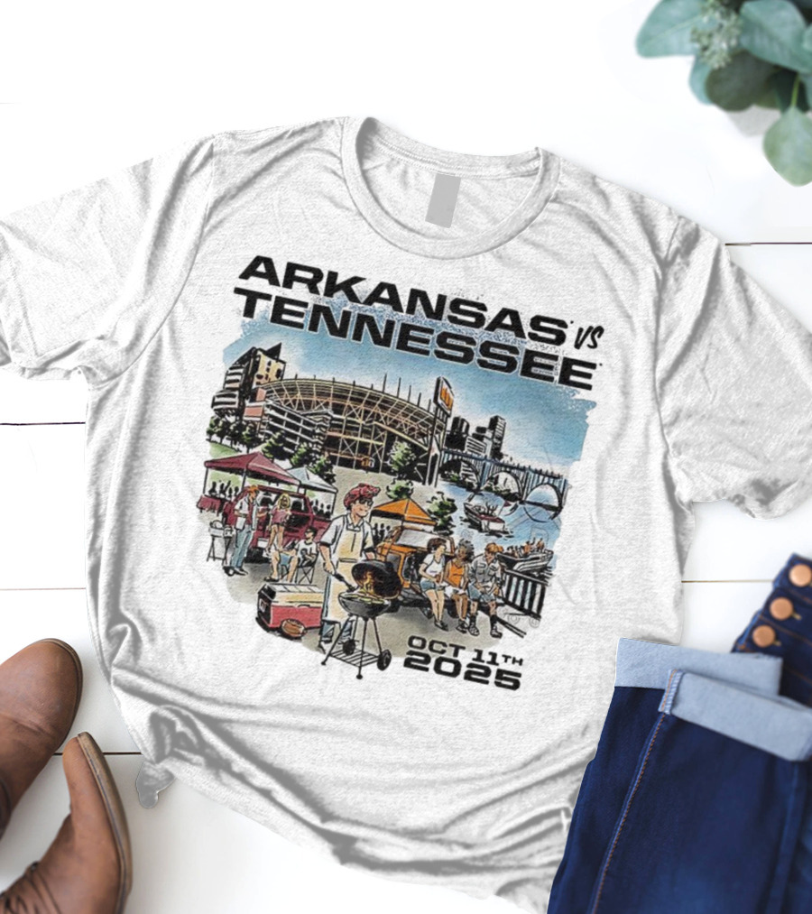 Arkansas Tennessee Tailgate Scene Neyland Stadium October 11th 2025 T-Shirt