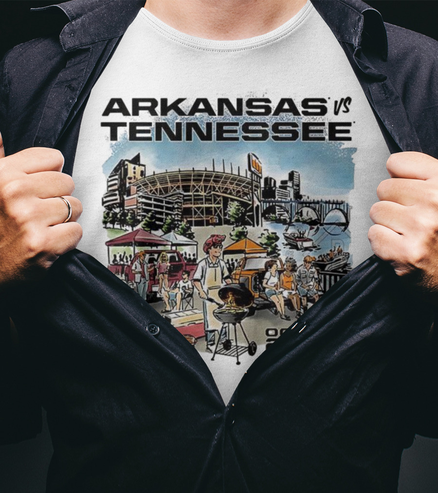 Arkansas Tennessee Tailgate Scene Neyland Stadium October 11th 2025 T-Shirt