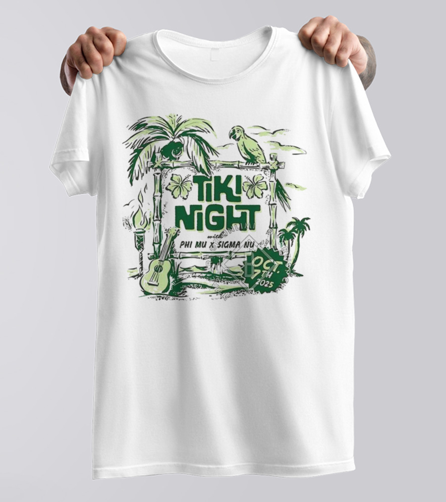 University Of Mississippi Phi Mu Tiki Night Oct 17 2015 T-Shirt