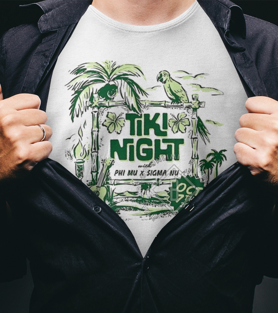 University Of Mississippi Phi Mu Tiki Night Oct 17 2015 T-Shirt