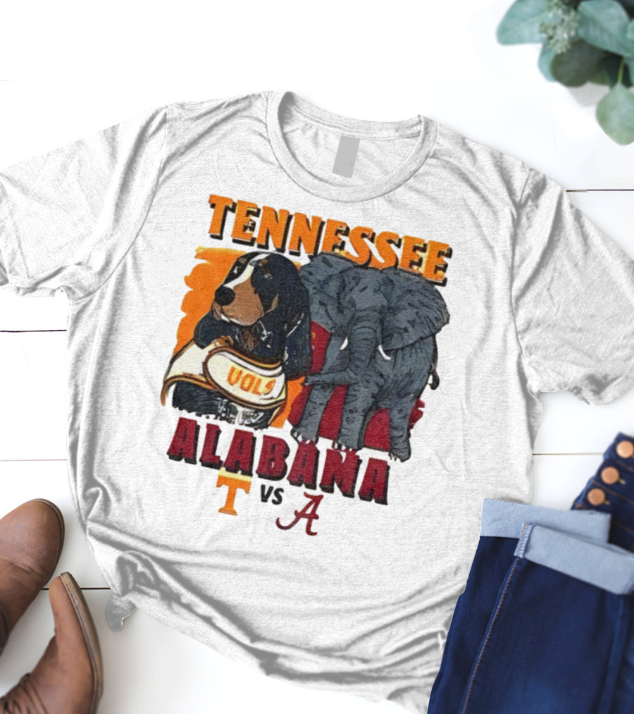 Tennessee Alabama Vols Vs Crimson Tide Mascots Third Saturday October 18 2025 T-Shirt