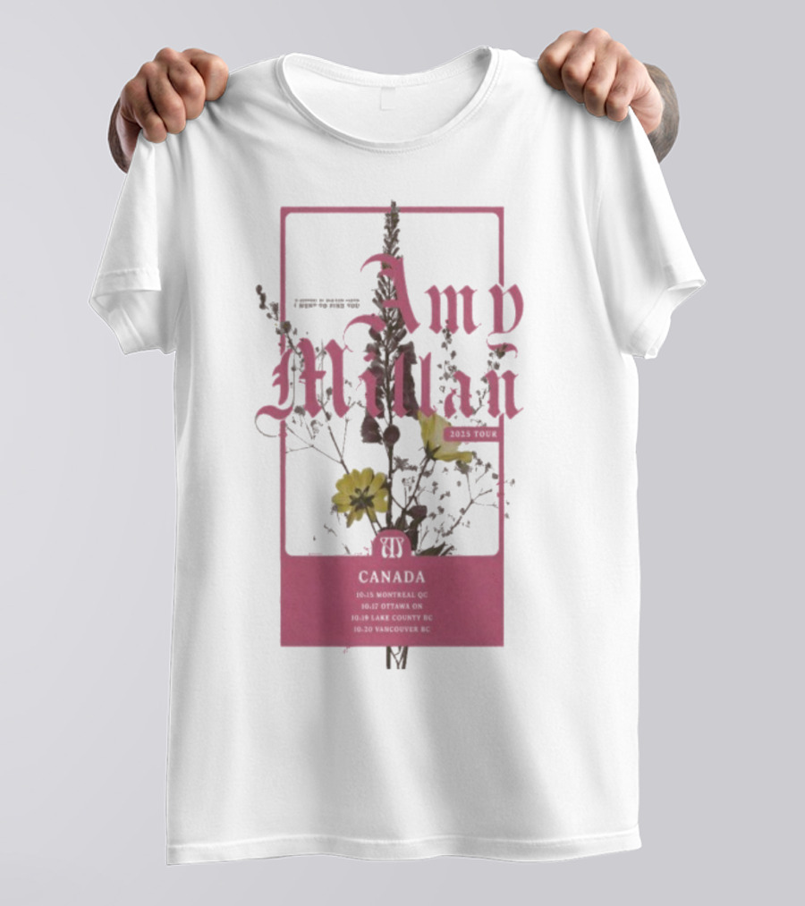 Amy Millan Flowers Canada Tour 2025 T-Shirt