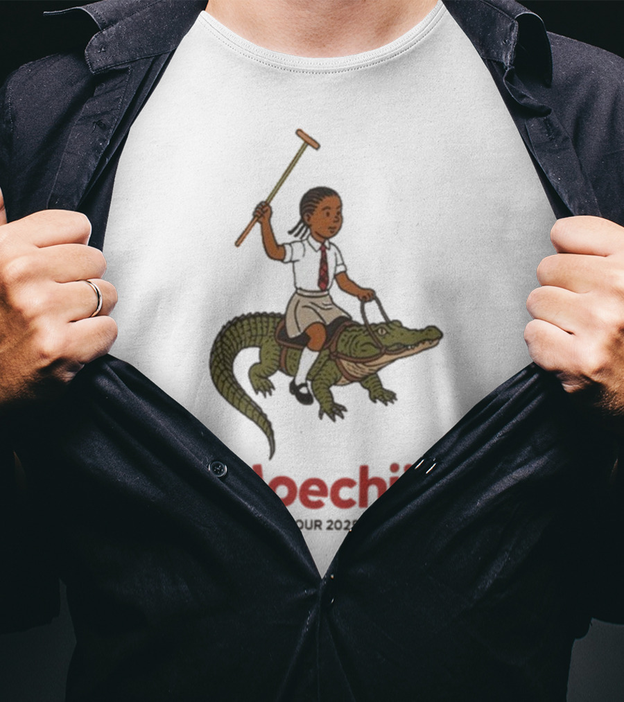 Doechii Tour 2025 Cartoon Riding Gator Adventure T-Shirt