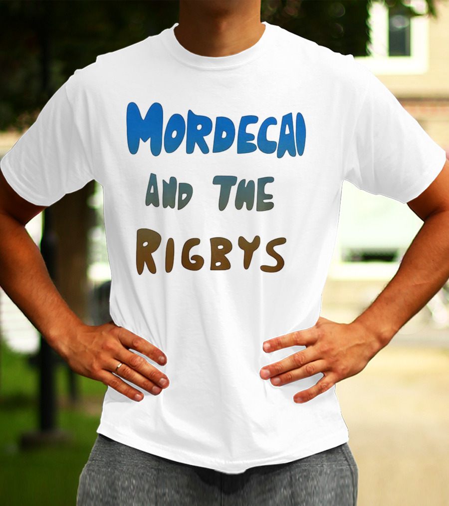 Mordecai And The Rigbys Regular Show Cartoon Character T-Shirt