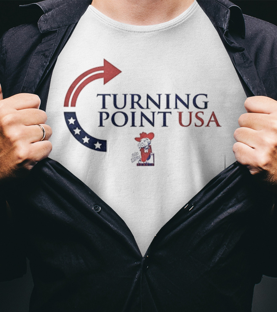 Turning Point USA Ole Miss Rebels Colonel Reb T-Shirt