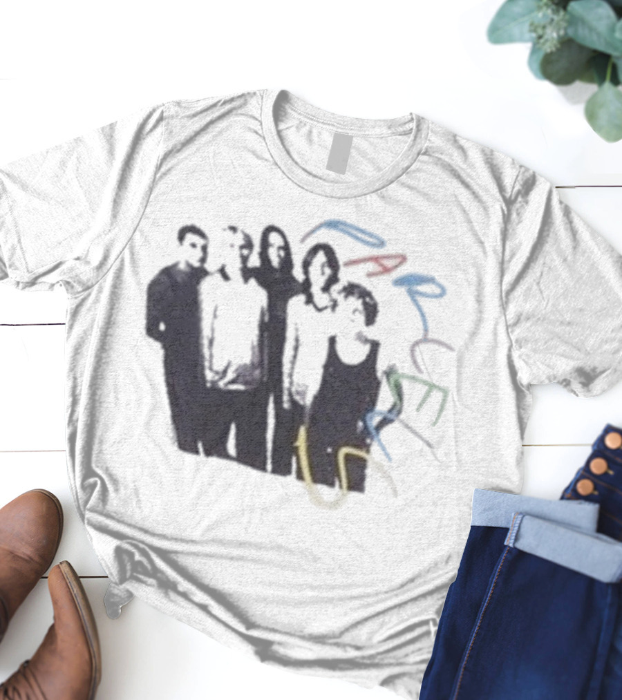 Parcels Scribble Band Silhouettes And Vibrant Abstract Lines T-Shirt