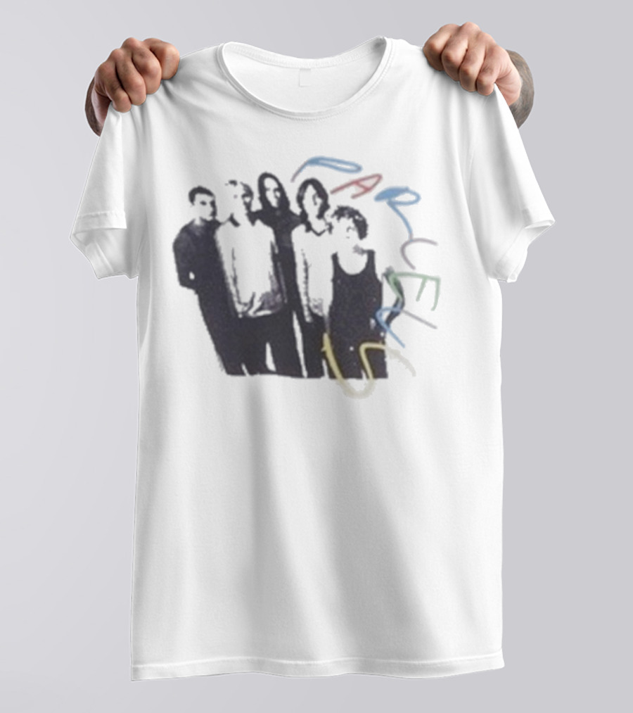 Parcels Scribble Band Silhouettes And Vibrant Abstract Lines T-Shirt